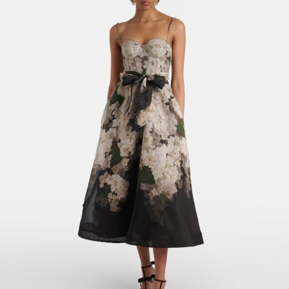 Zimmermann Balance linen and silk bustier dress - Picture 1 of 12